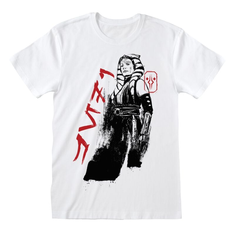 gothicana by emp "Ahsoka - Ink Text" T-Shirt white by Star Wars