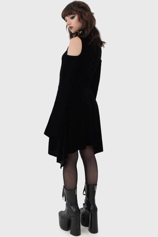 Gothicana By Emp "Alacine Dress" Mini Dress Black By Killstar