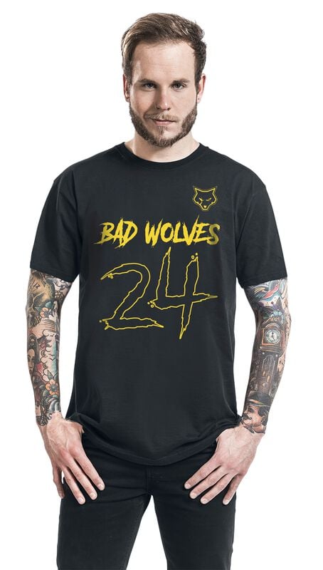 Gothicana By Emp "Album Inspired Varsity Tee" T-Shirt Black By Bad Wolves