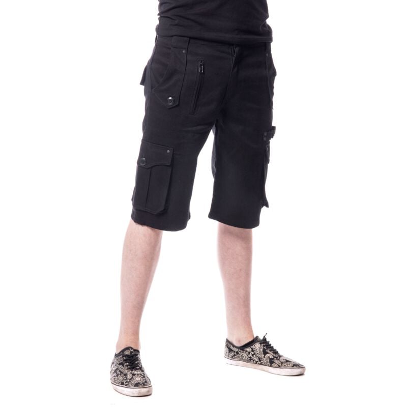 Gothicana By Emp "ALERON MEN'S SHORTS BLACK" Shorts Black By Vixxsin