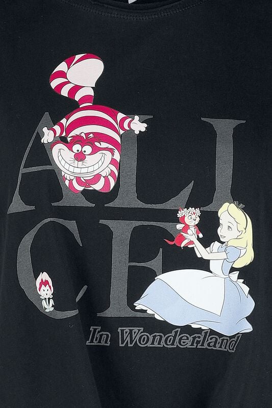Gothicana By Emp "Alice - Wording" Top Black By Alice In Wonderland