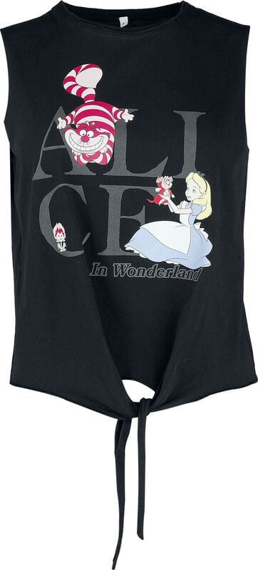 gothicana by emp "Alice - Wording" Top black by Alice in Wonderland