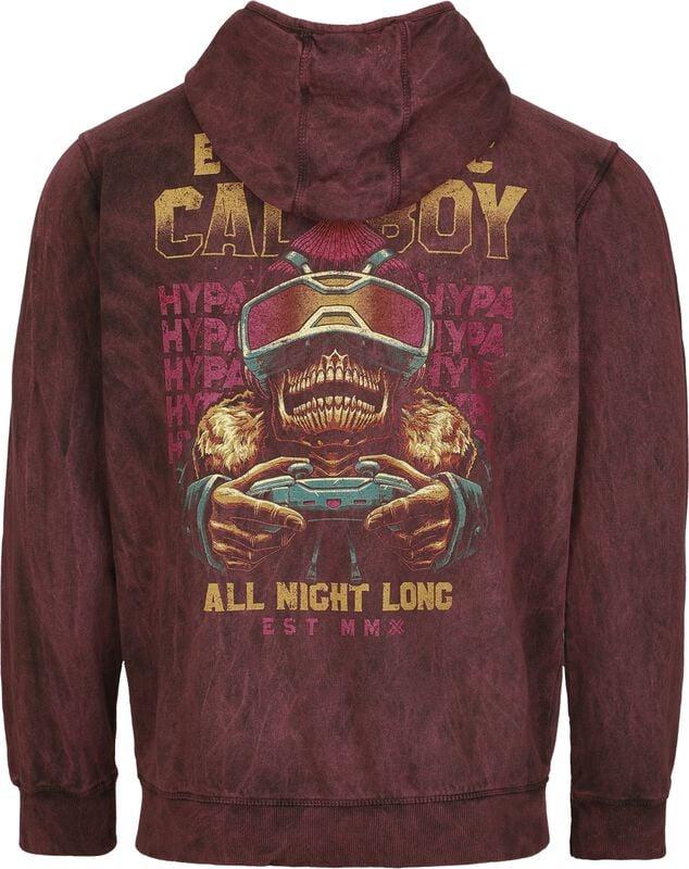 Gothicana By Emp "All Night Long" Hoodie Jacket Rust By Electric Callboy