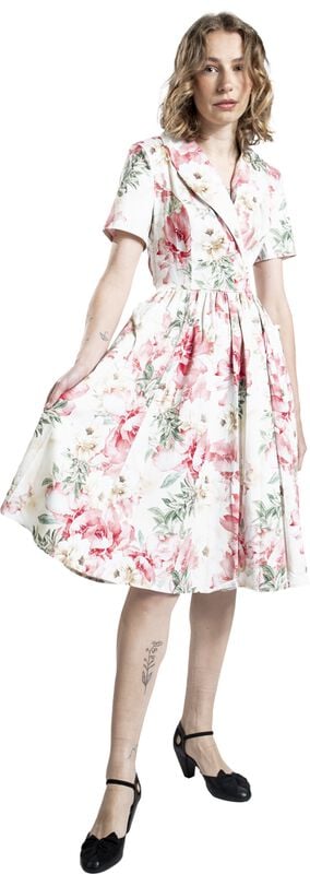 Gothicana By Emp "Amaryllis Swing Dress" Midi Dress Multicolour By H&R London