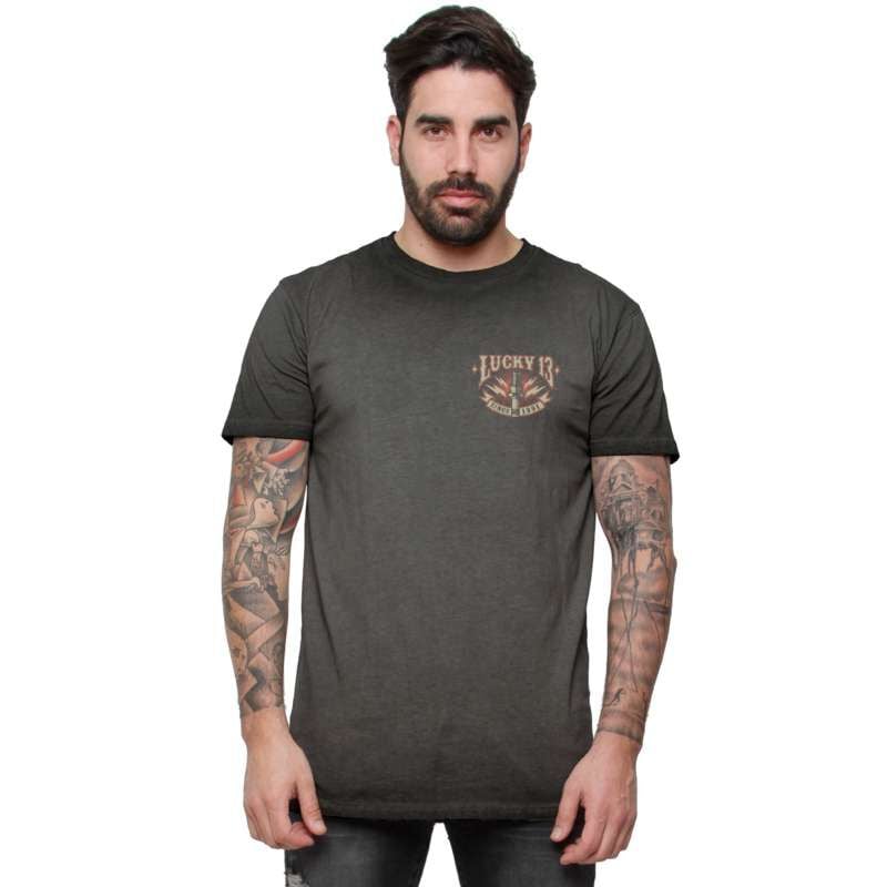 gothicana by emp "Amped Washed T-shirt" T-Shirt grey by Lucky 13