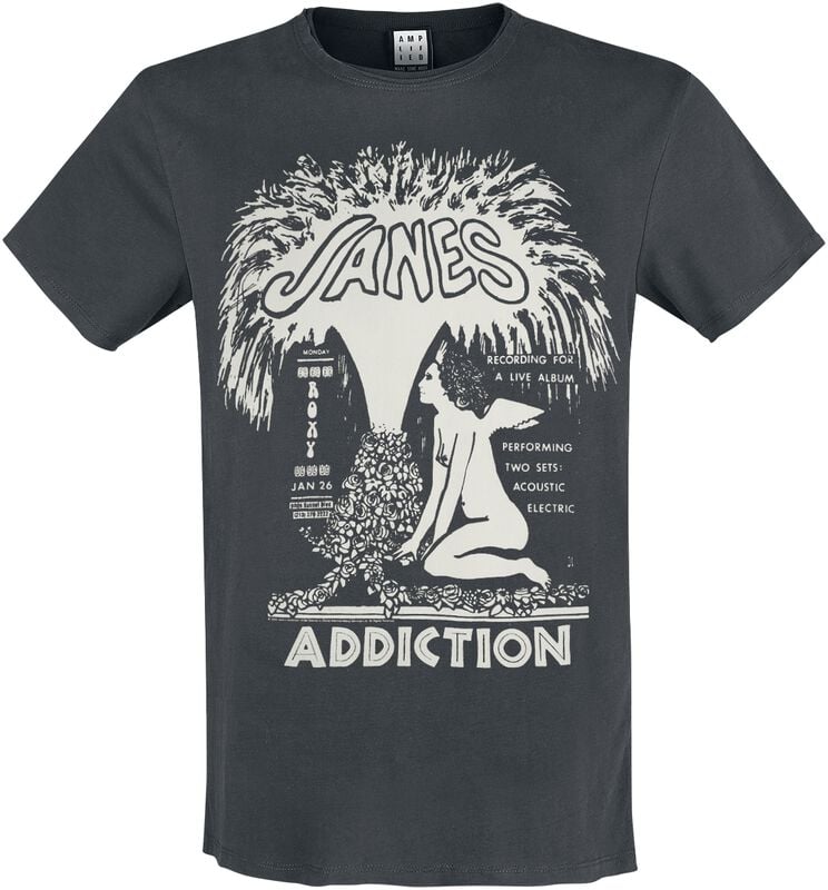 gothicana by emp "Amplified Collection - Angel Fountain" T-Shirt charcoal by Janes Addiction