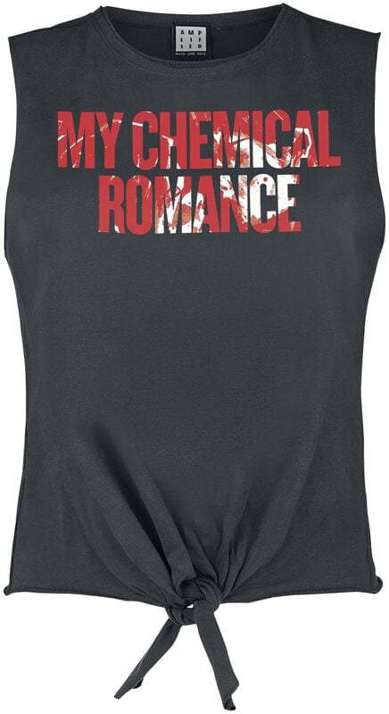 gothicana by emp "Amplified Collection - Blood Spatter" Top charcoal by My Chemical Romance