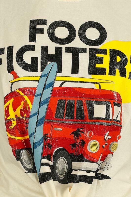 Gothicana By Emp "Amplified Collection - Camper Van" Top White By Foo Fighters