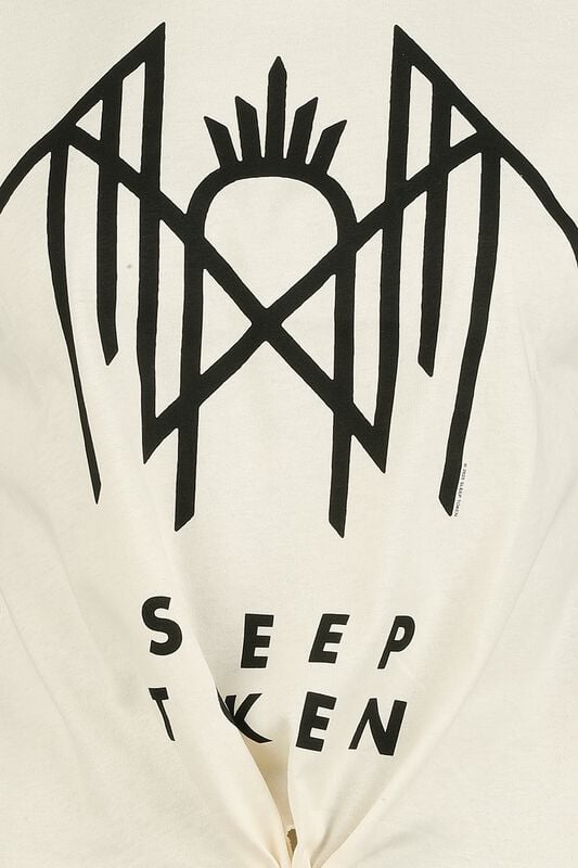 Gothicana By Emp "Amplified Collection - Crystalina Logo" Top Off White By Sleep Token