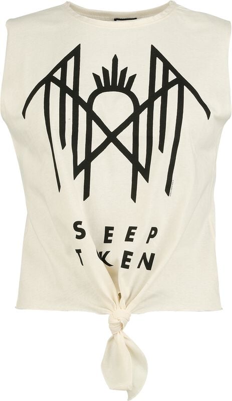gothicana by emp "Amplified Collection - Crystalina Logo" Top off white by Sleep Token