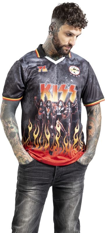 Gothicana By Emp "Amplified Collection - Destroyer Rock FC" Jersey Multicolour By Kiss