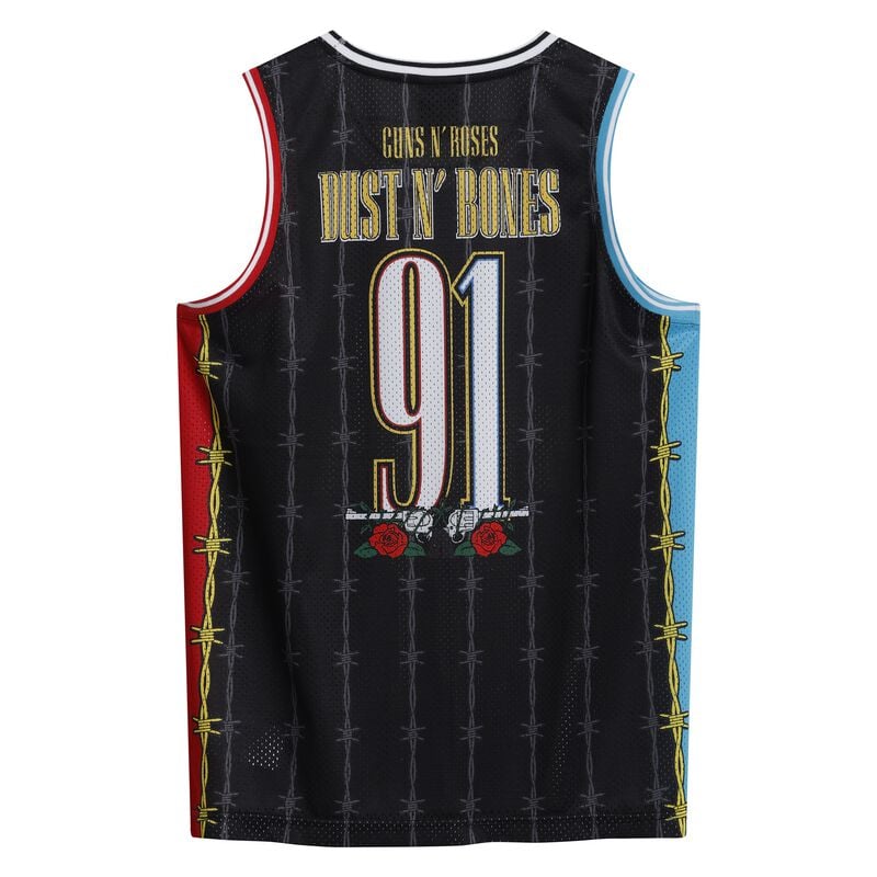 Gothicana By Emp "Amplified Collection - Dust N Bones B Ball" Jersey Multicolour By Guns N' Roses