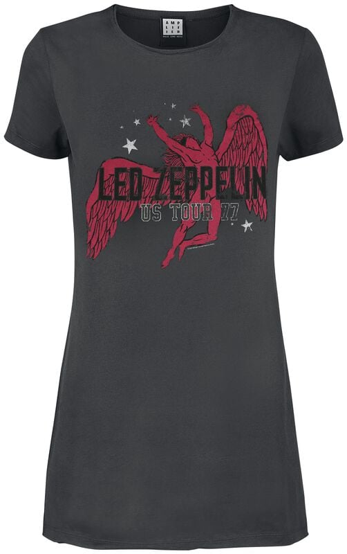 gothicana by emp "Amplified Collection - Icarus" Mini Dress charcoal by Led Zeppelin