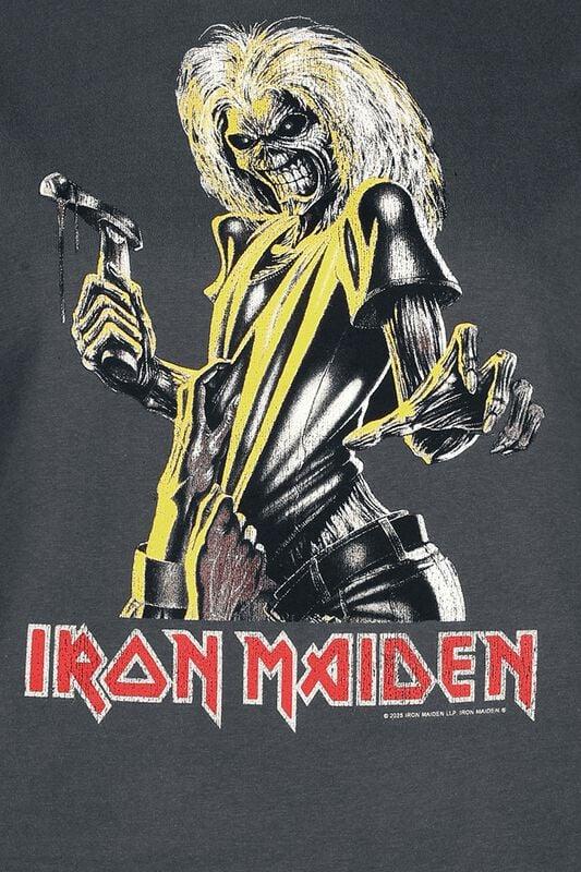 Gothicana By Emp "Amplified Collection - Killers" T-Shirt Charcoal By Iron Maiden