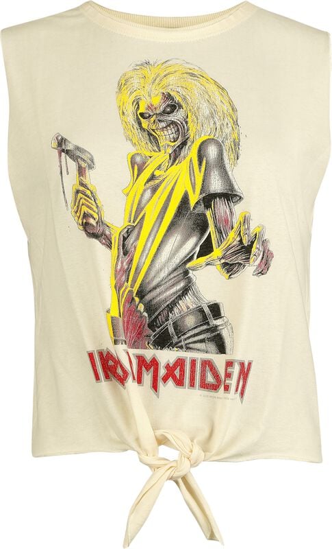 gothicana by emp "Amplified Collection - Killers" Top white by Iron Maiden