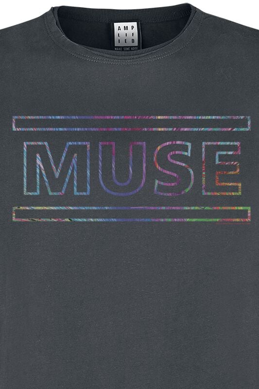 Gothicana By Emp "Amplified Collection - Logo" T-Shirt Charcoal By Muse