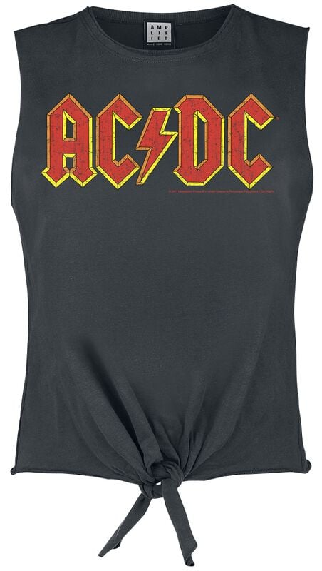 gothicana by emp "Amplified Collection - Logo" Top charcoal by AC/DC