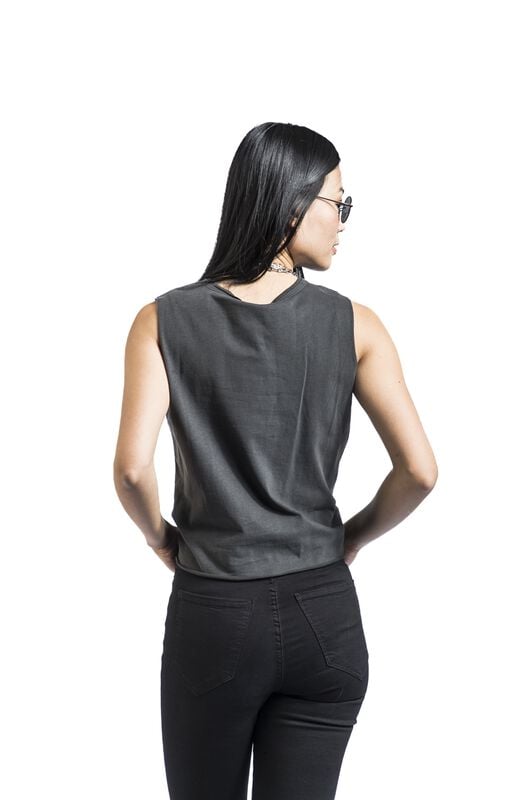 Gothicana By Emp "Amplified Collection - Paint Logo" Top Charcoal By Guns N' Roses