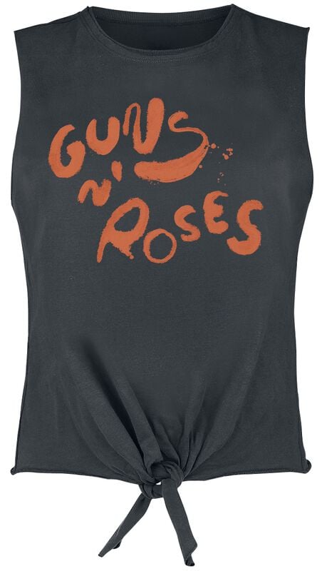 gothicana by emp "Amplified Collection - Paint Logo" Top charcoal by Guns N' Roses