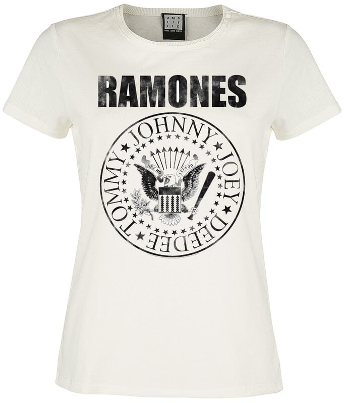 gothicana by emp "Amplified Collection - Vintage Shield" T-Shirt off white by Ramones