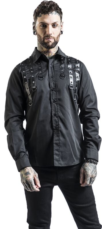 Gothicana By Emp "Andras T-shirt" Longsleeve Black By Banned Alternative