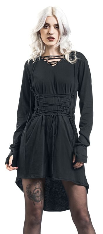 Gothicana By Emp "Angels Fall" Midi Dress Black By Gothicana By EMP