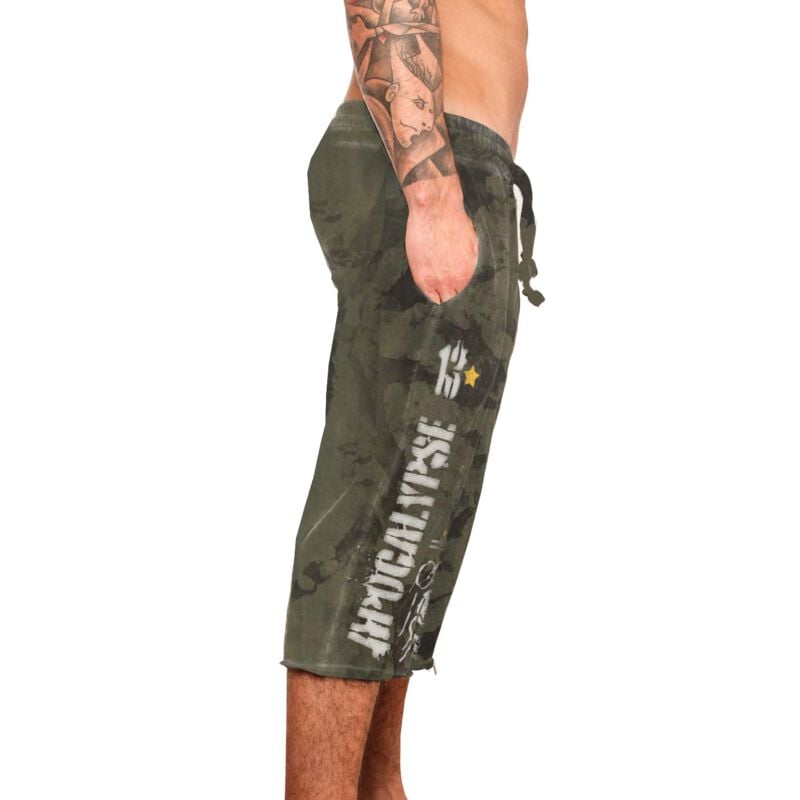 Gothicana By Emp "Apocalypse Men's Long Shorts" Shorts Khaki By Alchemy England