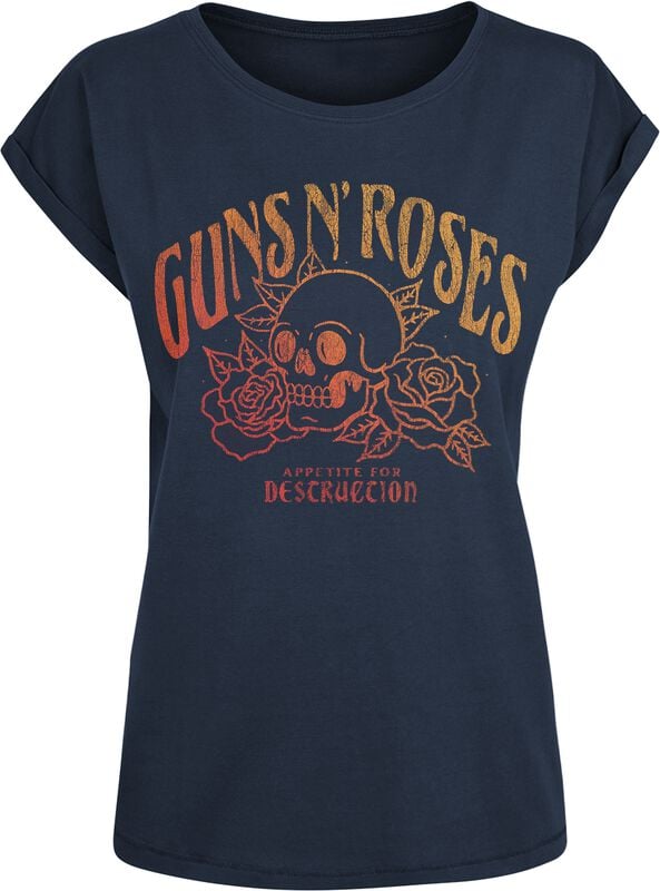 gothicana by emp "Appetite For Destruction Skull" T-Shirt navy by Guns N' Roses
