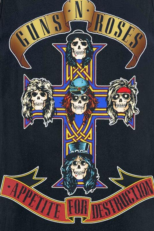 Gothicana By Emp "Appetite For Destruction" Tanktop Black By Guns N' Roses