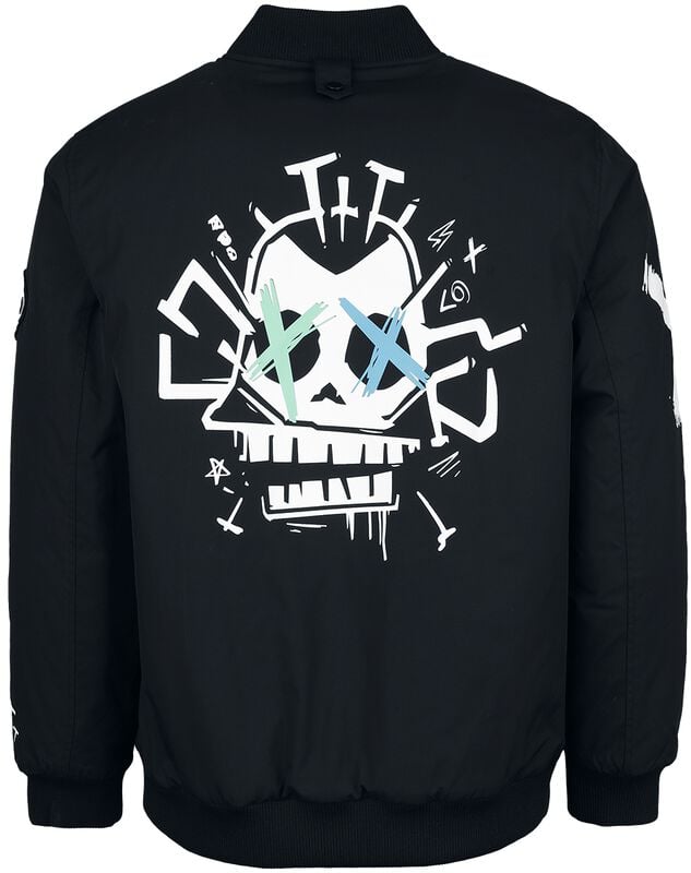 Gothicana By Emp "Arcane - Jinx" Bomber Jacket Black By League Of Legends