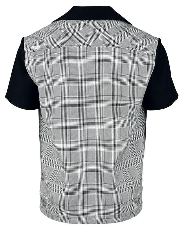 Gothicana By Emp "Arlo Shirt" Short-sleeved Shirt Black-white By Chet Rock