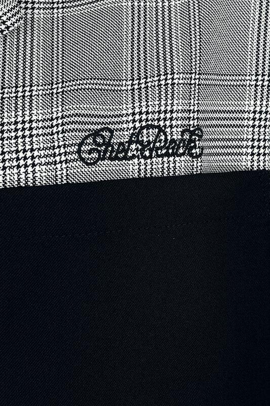 Gothicana By Emp "Arlo Shirt" Short-sleeved Shirt Black-white By Chet Rock