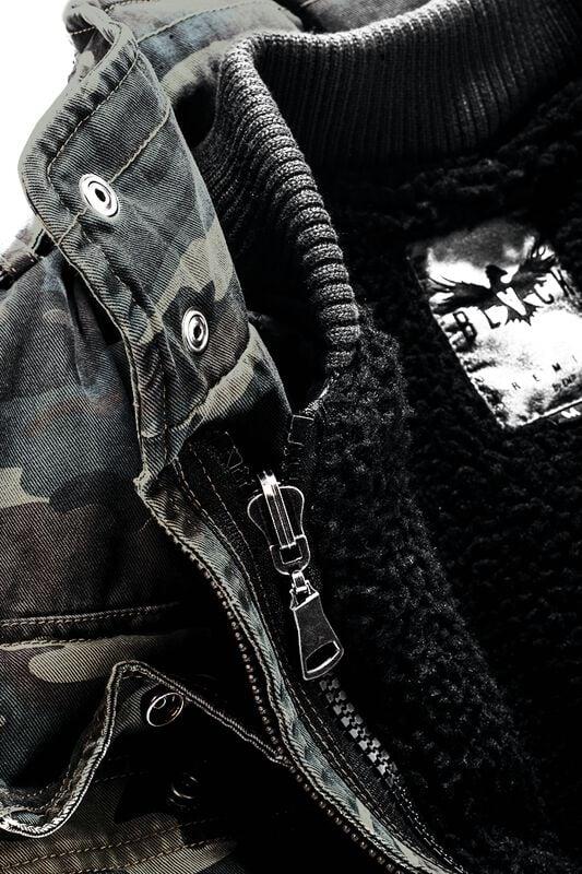 Gothicana By Emp "Army Field Jacket" Winter Jacket Camouflage By Black Premium By EMP