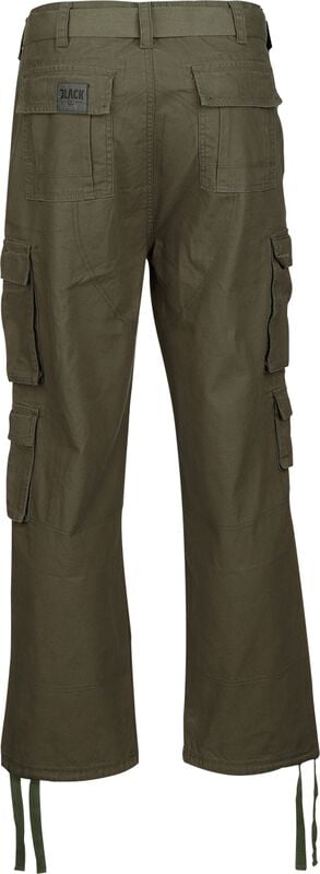 Gothicana By Emp "Army Vintage Trousers" Cargo Trousers Khaki By Black Premium By EMP