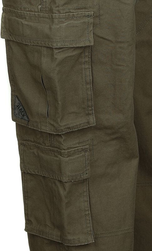 Gothicana By Emp "Army Vintage Trousers" Cargo Trousers Khaki By Black Premium By EMP