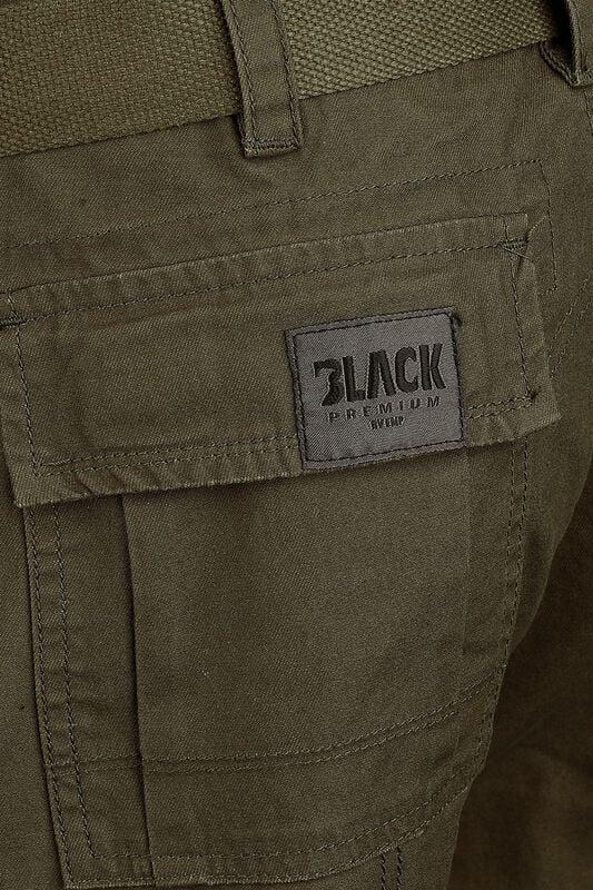 Gothicana By Emp "Army Vintage Trousers" Cargo Trousers Khaki By Black Premium By EMP