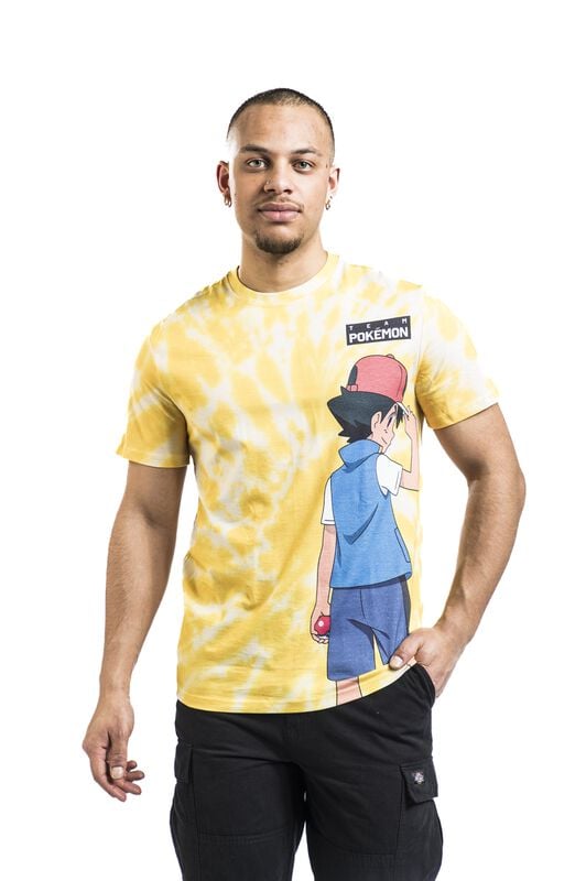 Gothicana By Emp "Ash And Pikachu" T-Shirt Yellow By Pokémon