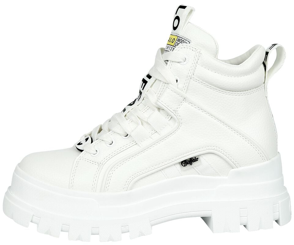 Gothicana By Emp "Aspha NC Mid Vegan Nappa" Sneakers High White By Buffalo