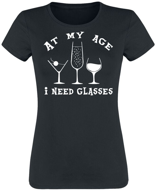 gothicana by emp "At my age I need glasses" T-Shirt black by Alcohol & Party
