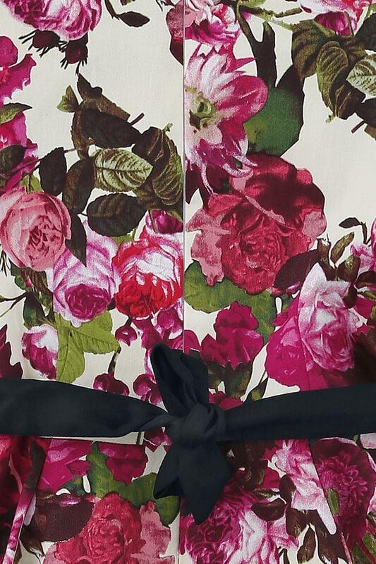 Gothicana By Emp "Audrey 50's Cream Floral Swing Dress" Dress Multicolour By H&R London