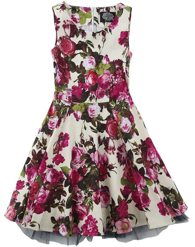 gothicana by emp "Audrey 50's Cream Floral Swing Dress" Dress multicolour by H&R London