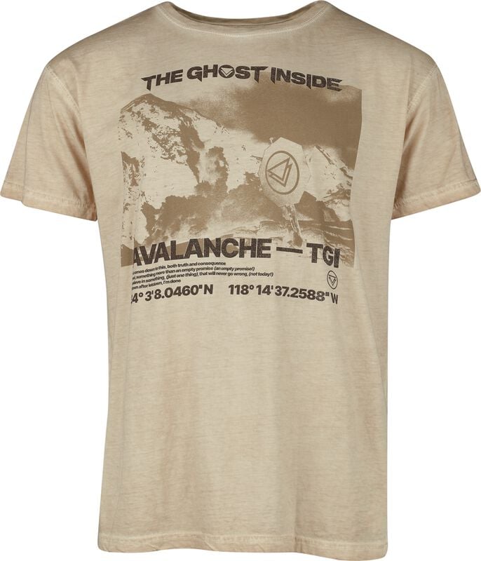 gothicana by emp "Avalanche" T-Shirt beige by The Ghost Inside