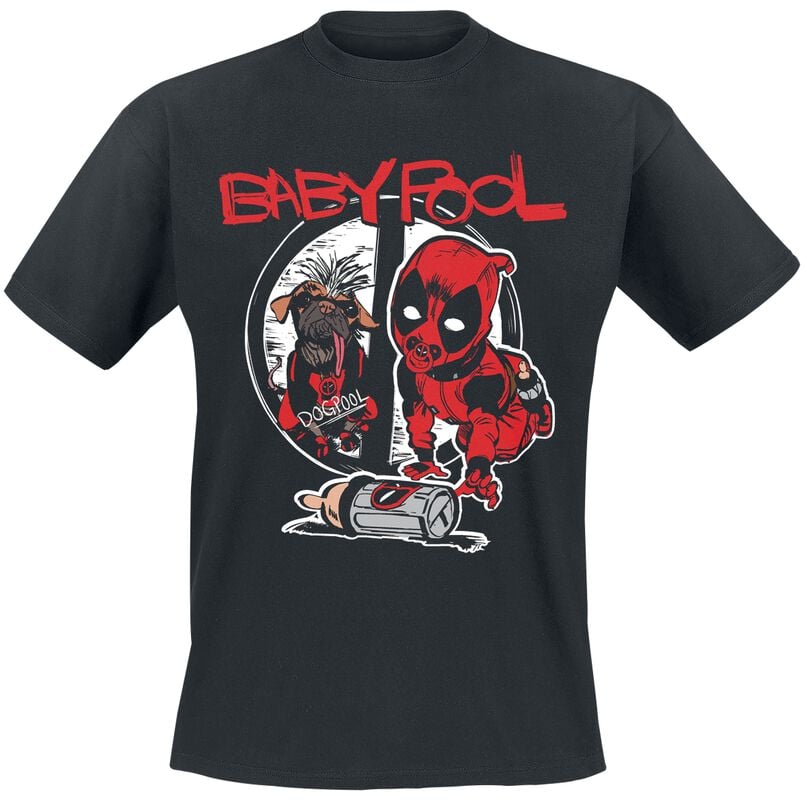 gothicana by emp "Babypool - I Need A Drink" T-Shirt black by Deadpool