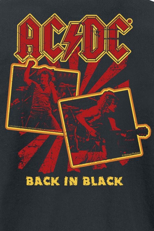 Gothicana By Emp "Back In Black" T-Shirt Black By AC/DC