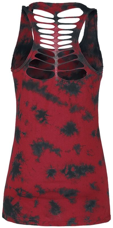 Gothicana By Emp "Back To The Beginning Again" Top Burgundy By RED By EMP