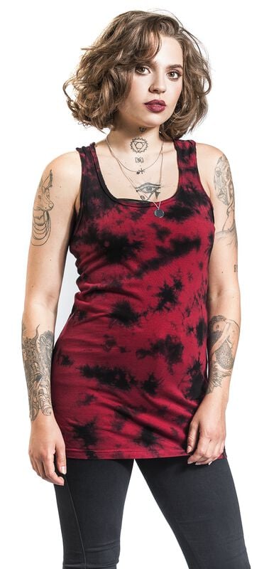 Gothicana By Emp "Back To The Beginning Again" Top Burgundy By RED By EMP