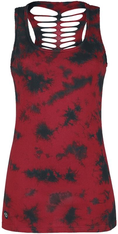 gothicana by emp "Back To The Beginning Again" Top burgundy by RED by EMP