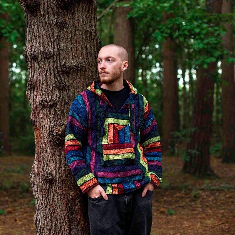 Gothicana By Emp "Baja Top - Rainbow" Hoodie Multicolour By Siesta