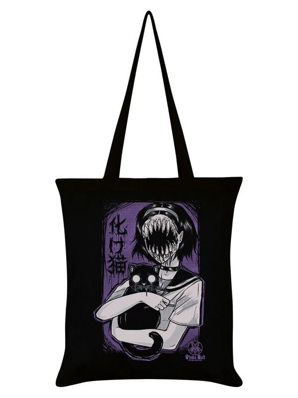 gothicana by emp "Bakeneko" Fabric bag black by Pinku Kult