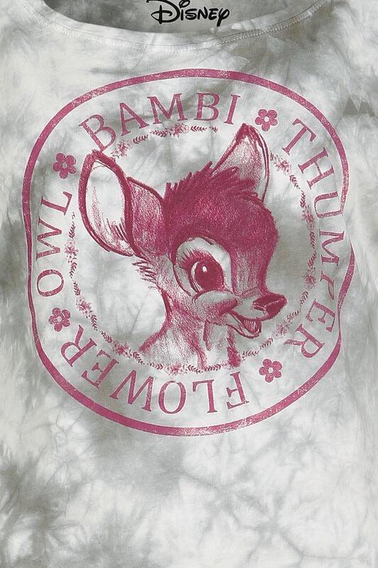 Gothicana By Emp "Bambi Batik" T-Shirt White-grey By Bambi